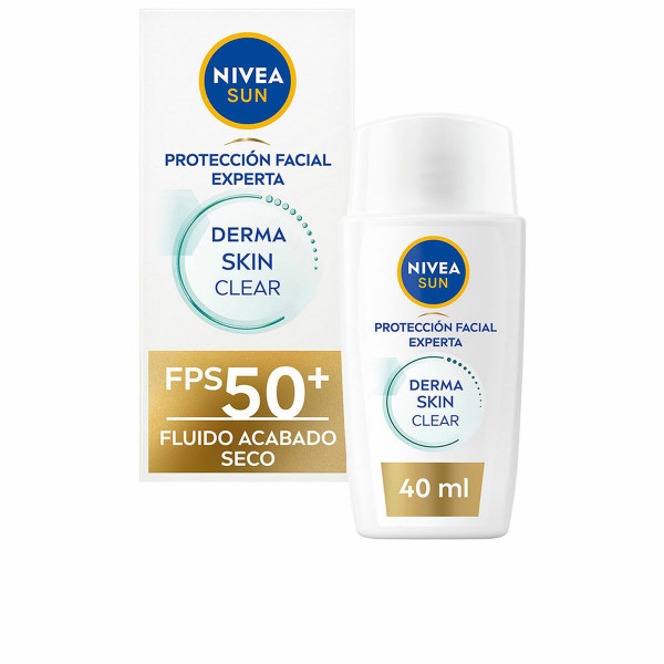 Kremas nuo saulės veidui Nivea Sun SPF 50+ 40 ml Priemonė nuo spuogų Šviesi oda