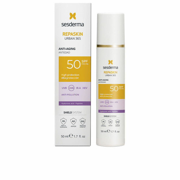 Kremas nuo saulės veidui Sesderma Repaskin Urban 365 Spf 50 50 ml Nuo senėjimo Nuo taršos