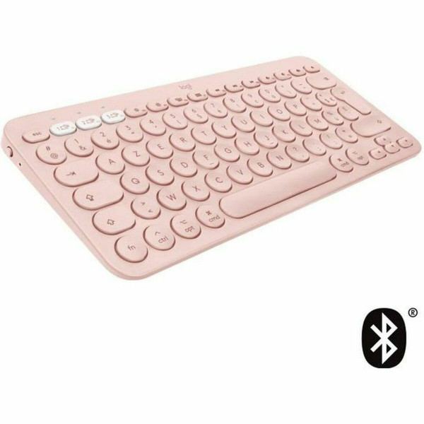 Tastatur Logitech K380 Französisch Rosa AZERTY