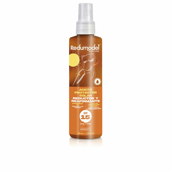 Apsauginis nuo saulės aliejus Redumodel SUN CARE Spf 15 200 ml Stangrinantis poveikis