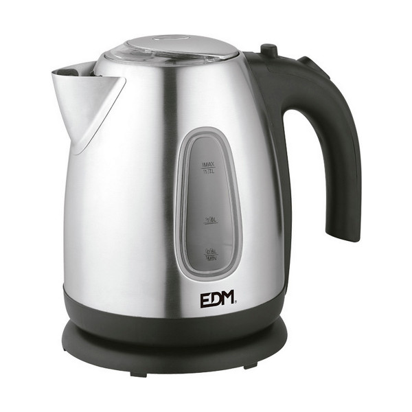 Kettle EDM 07656 Kettle Black Stainless steel 2200 W 1,7 L