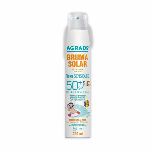 Mgiełka Chroniąca przed Słońcem Agrado Kids SPF50+ Skóra wrażliwa (200 ml)