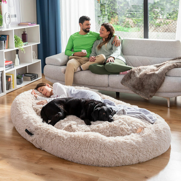 Legowisko dla psa i ludzi  Human Dog Bed XXL InnovaGoods Beige