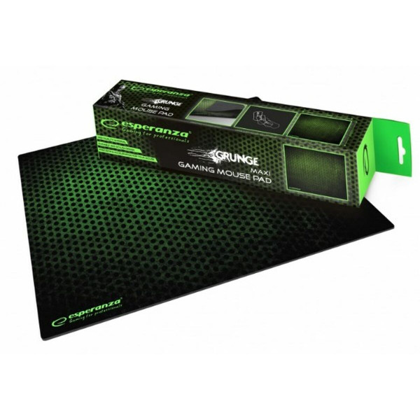 Tapis Antidérapant Esperanza EGP103G Noir Vert Noir/Vert Imprimé