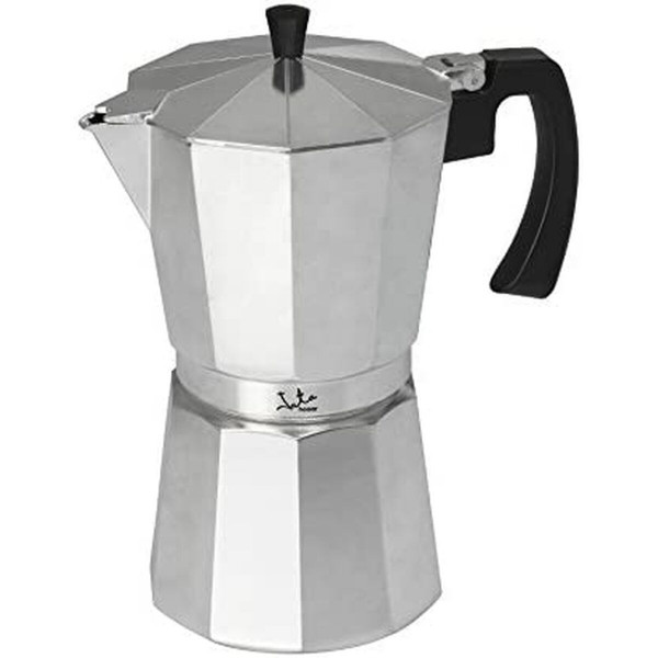 Italienische Kaffeemaschine JATA CCA12 Aluminium 12 Kopper Silberfarben