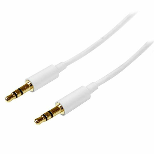 Audio Jack (3,5 mm) kabelis Startech MU1MMMSWH            Balta 1 m