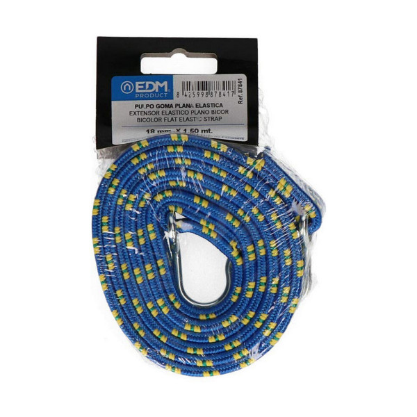 Bungee cord EDM 87841 Bicoloured 1,5 m Flat