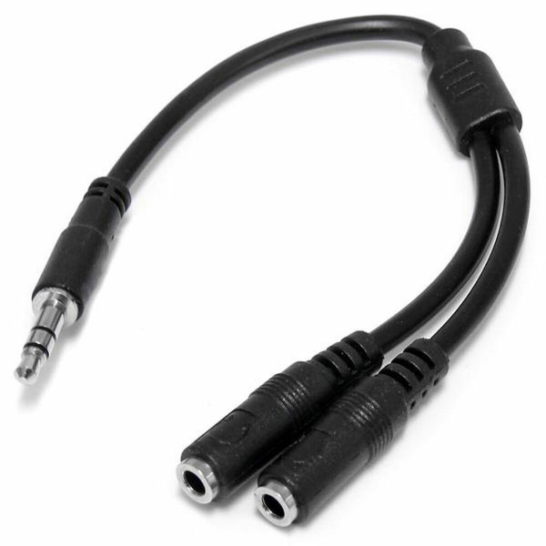 Adapter Audio Jack Startech MUY1MFFS             Czarny 0,2 m