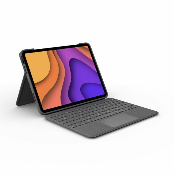 Torba na Tablet i Klawiaturę Logitech iPad Air 2020 Szary Qwerty Hiszpańska QWERTY