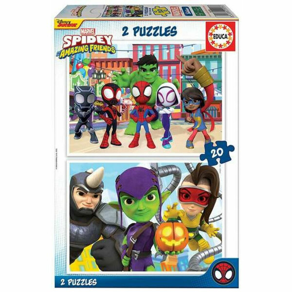 układanka puzzle Educa Spidey & His Amazing Friends (2 x 20 pcs)