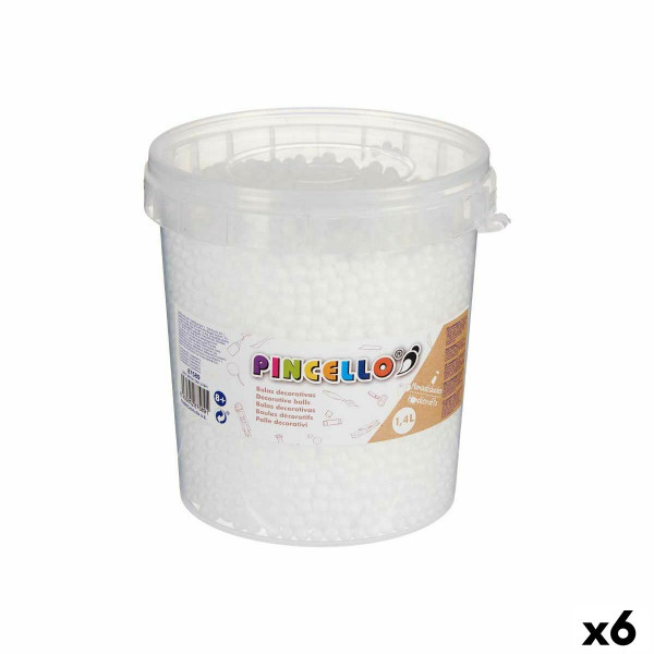 Materials for Handicrafts Pincello POLIESPAN-BL 13,5 x 14 x 14 cm Balls 6 Units