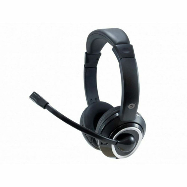 Auriculares con Micrófono Conceptronic POLONA02BA Negro