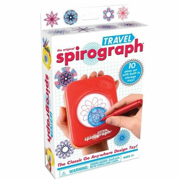 Zestaw do rysowania Spirograph Silverlit travel Wielokolorowy 10 Części