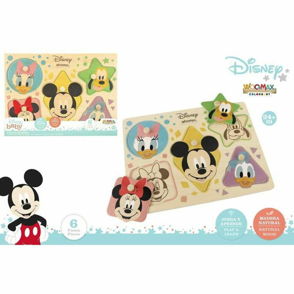 Drewniane Puzzle dla Dzieci Disney