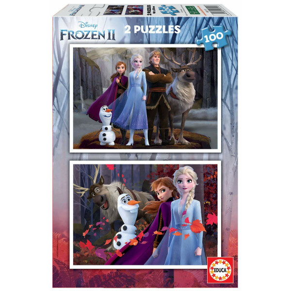 Zestaw 2 Puzzli   Frozen Believe         40 x 28 cm 100 Części