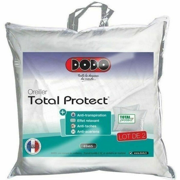 Almohada DODO Total Protect Blanco 65 x 65 cm (2 Unidades)