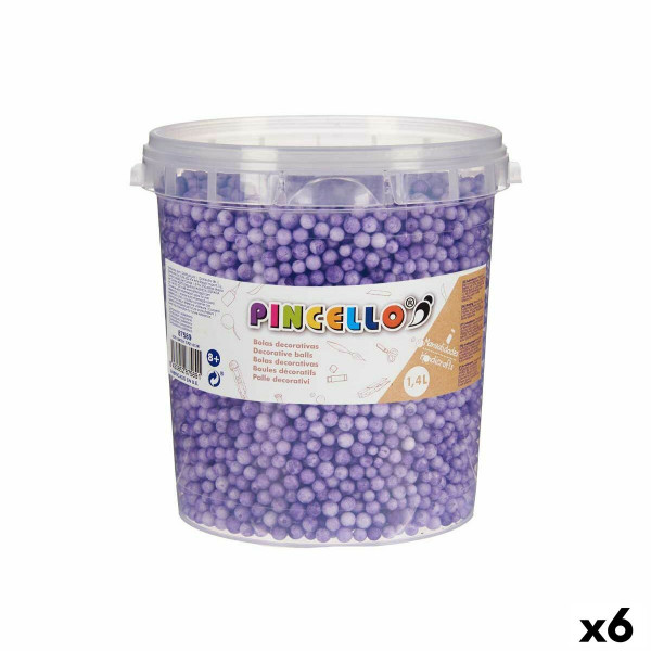 Materials for Handicrafts Pincello POLIESPAN-LI 13,5 x 14 x 14,5 cm Balls 6 Units