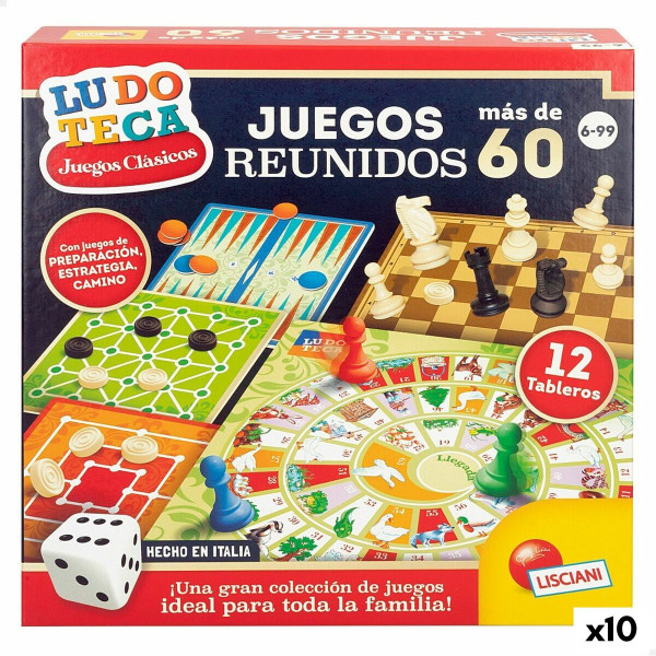 Jeu de société Lisciani Juegos reunidos ES 26 x 1 x 26 cm (10 Unités)