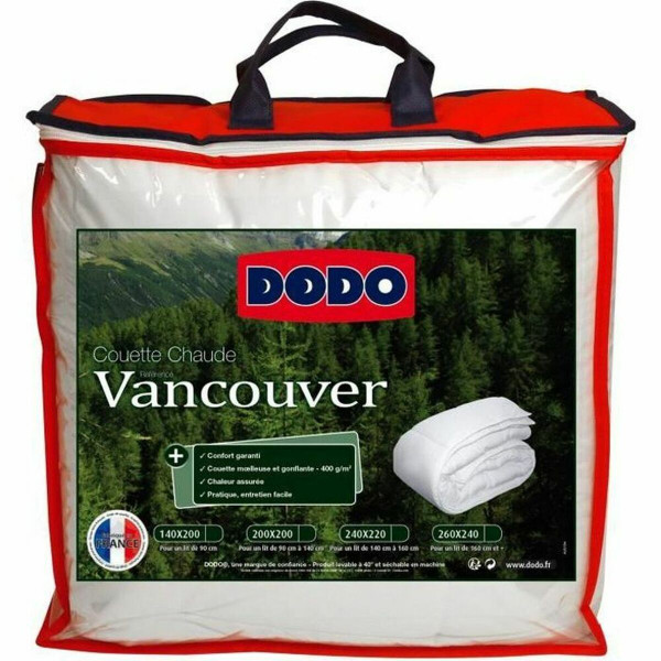 Antklodė DODO Vancouver Balta 400 g /m² 140 x 200 cm