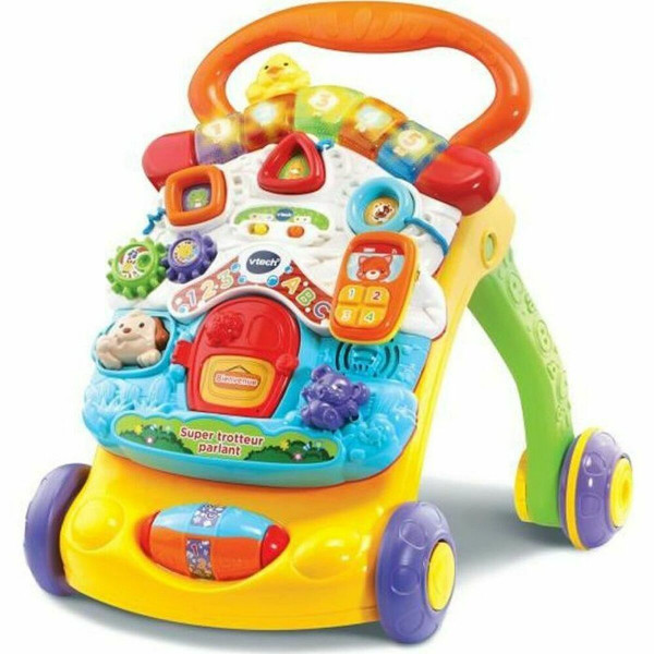 Tricycle Vtech Super Trotteur Parlant 2 En 1 Orange (FR) Multicouleur