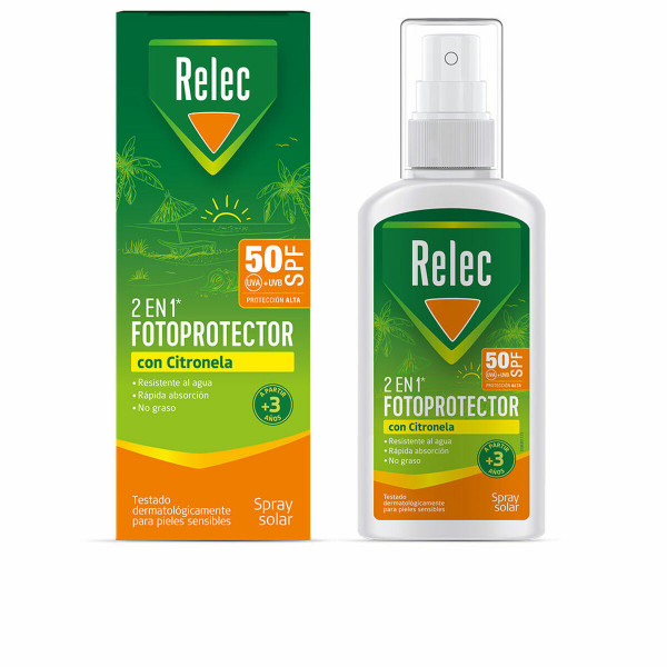 Kūno kremas nuo saulės Relec 2 in 1 Citronela 100 ml Spf 50