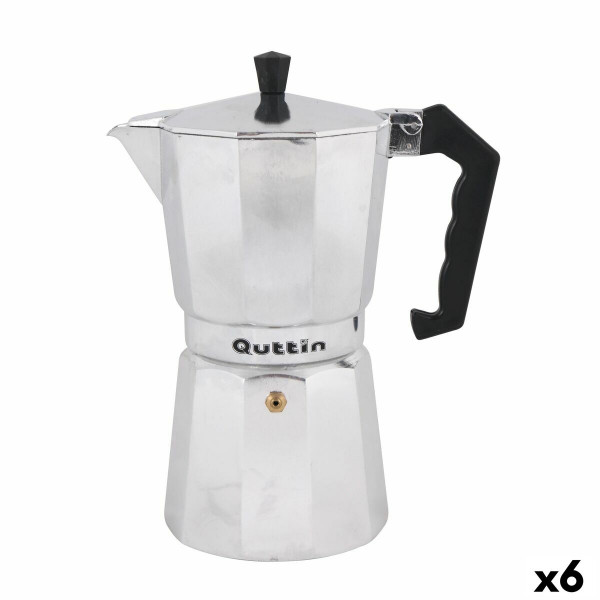 Italienische Kaffeemaschine Quttin 9 Tassen (6 Stück)