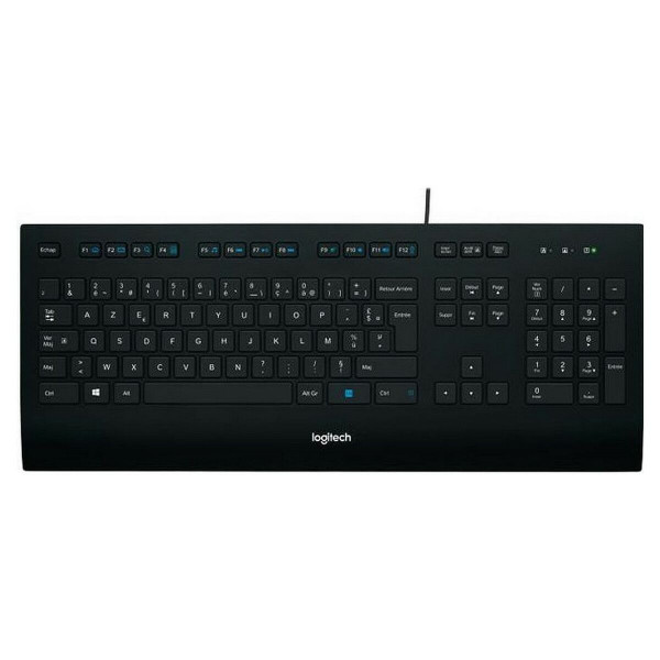 Klaviatūra Logitech K280E Juoda Prancūzų AZERTY