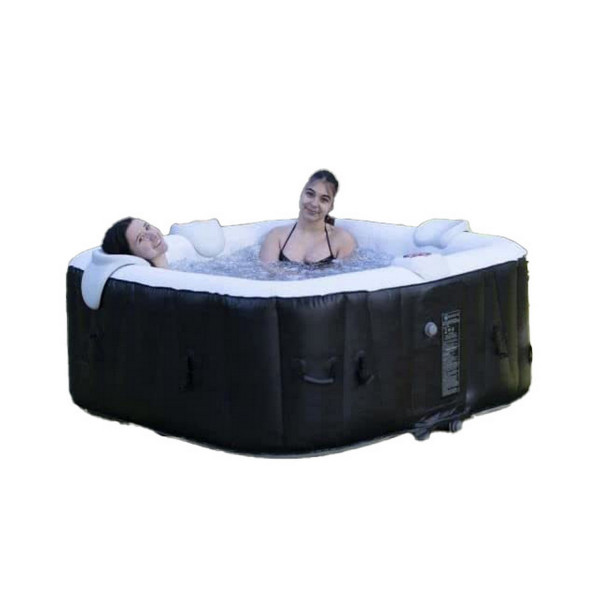 Inflatable Spa Sunspa Kvadratai Juoda 6 asmenys (185 x 185 x 65 cm)