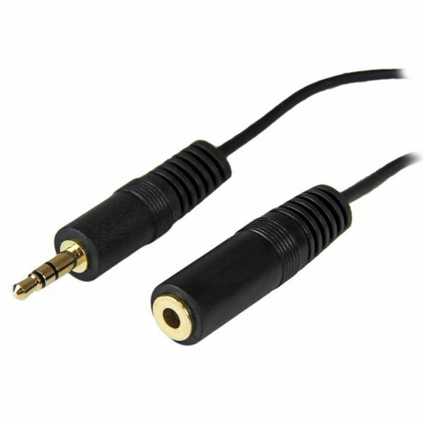 Cable Alargador Jack (3,5 mm) Startech MU12MF               3,7 m Negro