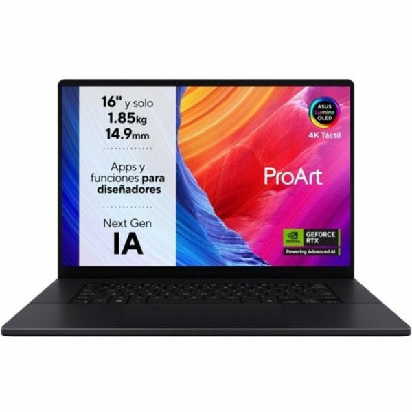 Laptop Asus ProArt P16 16" 32 GB RAM 1 TB SSD Nvidia Geforce RTX 4070 Qwerty Hiszpańska