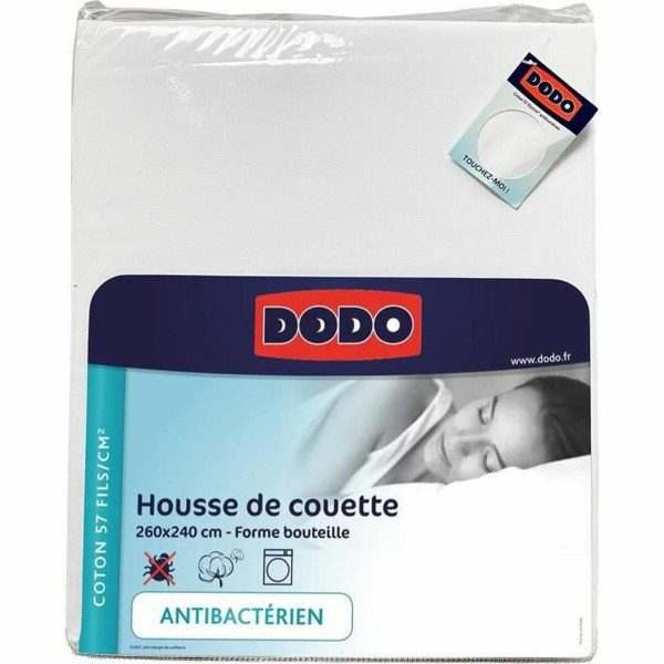 Housse de Couette DODO Antibactérien Blanc 240 x 260 cm 260 x 240 cm