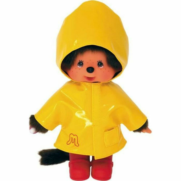 Peluche Bandai Monchhichi Iconic Raincoat 20 cm Amarillo