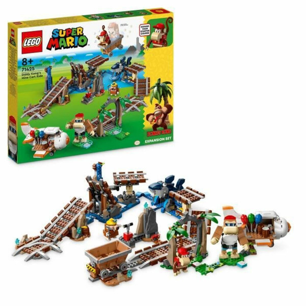 Set de construction Lego Super Mario 71425 Diddy Kong's Mine Kart Ride Multicouleur 1157 Pièces