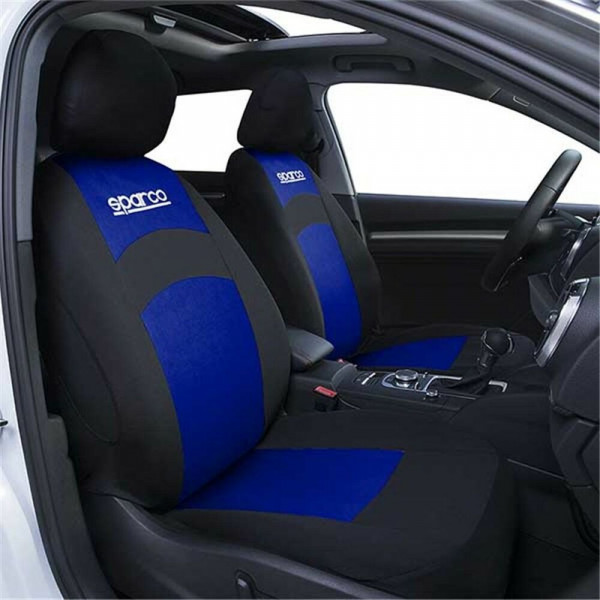 Housse de siège Sparco SPCS402BL Noir/Bleu