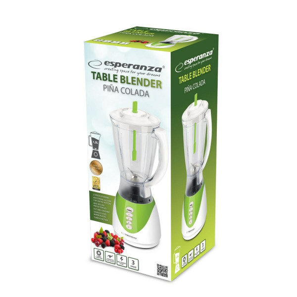 Batidora de Vaso Esperanza EKM023G Verde 350 W 1,5 L