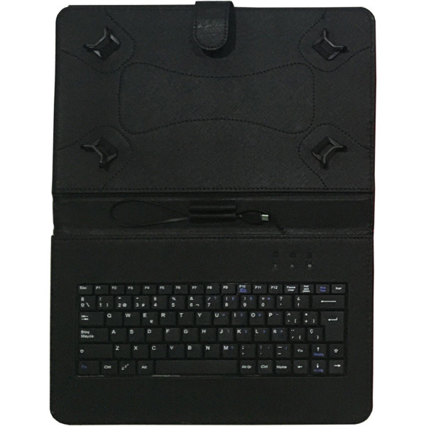 Housse pour Tablette Talius CV-3006 Noir Espagnol Qwerty