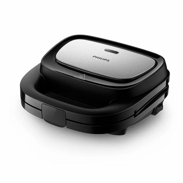 Sandwichera Philips SERIE 5000 Negro/Plateado 750 W