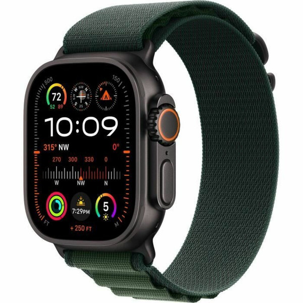 Išmanusis laikrodis Apple Watch Ultra 2 49 mm Titanas Žalia Juoda