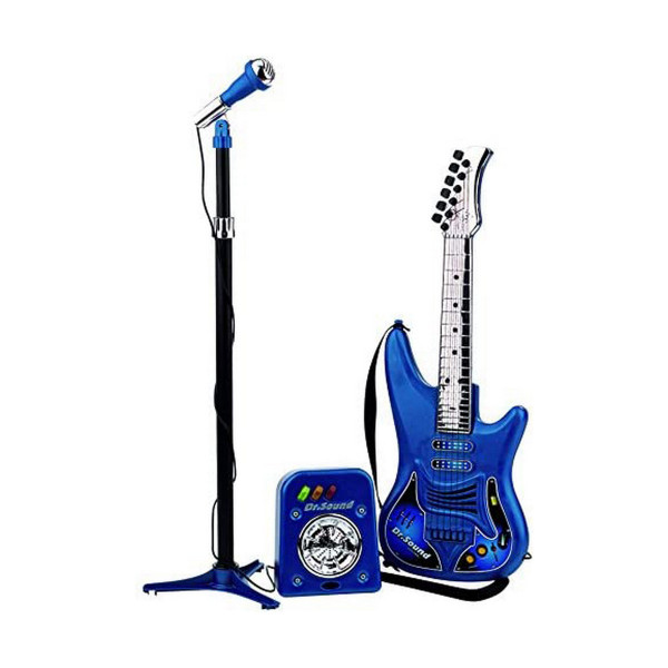 Guitarra Infantil Reig Micrófono Azul