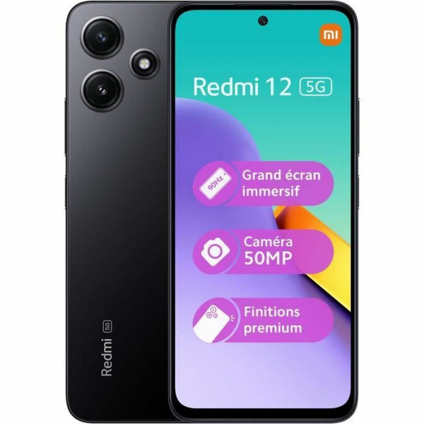 Išmanusis Telefonas Xiaomi REDMI 12 5G 4-128 BK 6,8" 4 GB RAM 128 GB Juoda