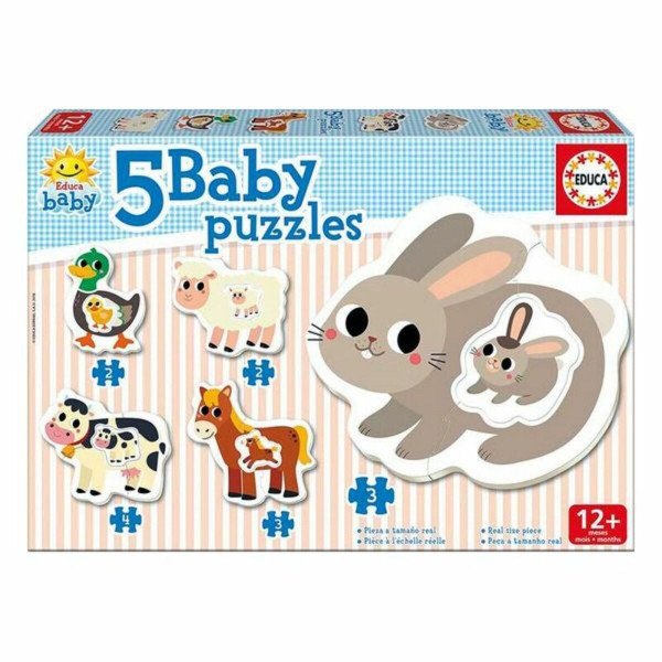 5-Puzzle Set Educa Baby Farm