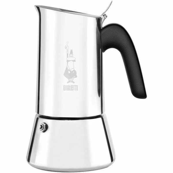 Italienische Kaffeemaschine Bialetti Venus Silberfarben Edelstahl 4 Kopper 0,2 L