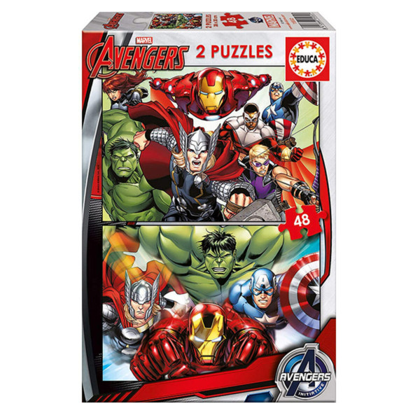 Puzzle dla dzieci Marvel Avengers Educa (2 x 48 pcs)