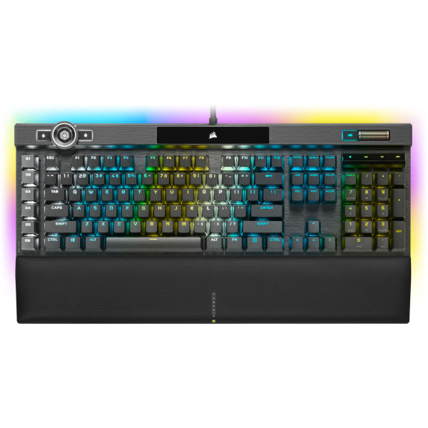 Žaidimų klaviatūra Corsair K100 RGB Optical-Mechanical Gaming Ispaniška Qwerty