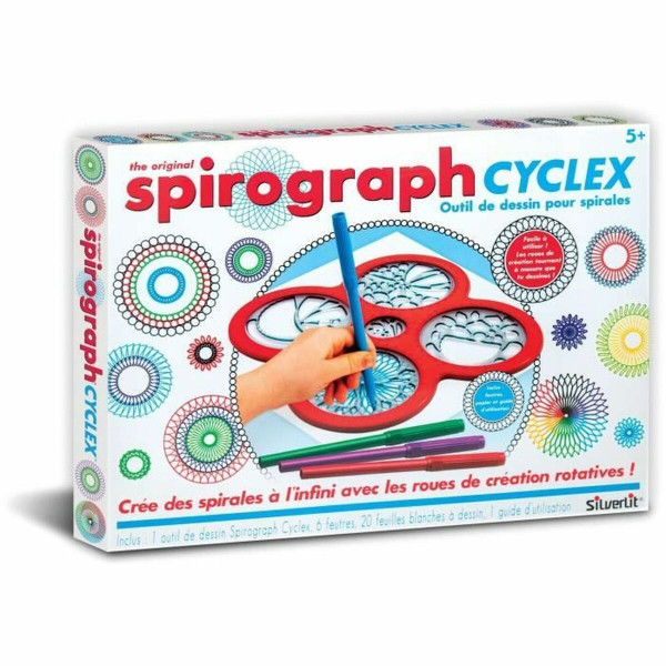 Piešimo rinkinys Spirograph Silverlit cyclex 1 Dalys