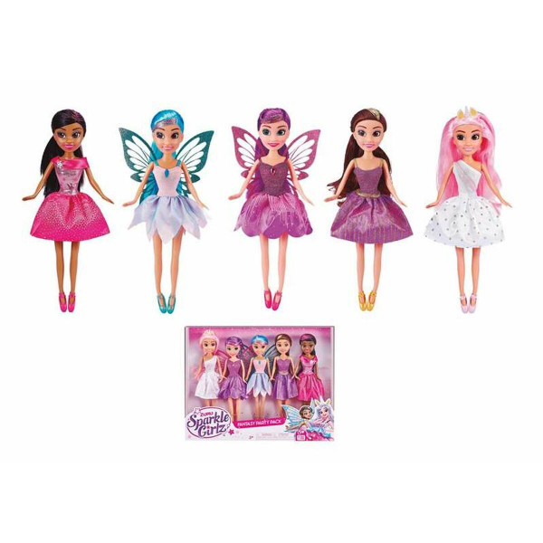 Set Muñecas Sparkle Girlz 5 Piezas 25 cm Princesa