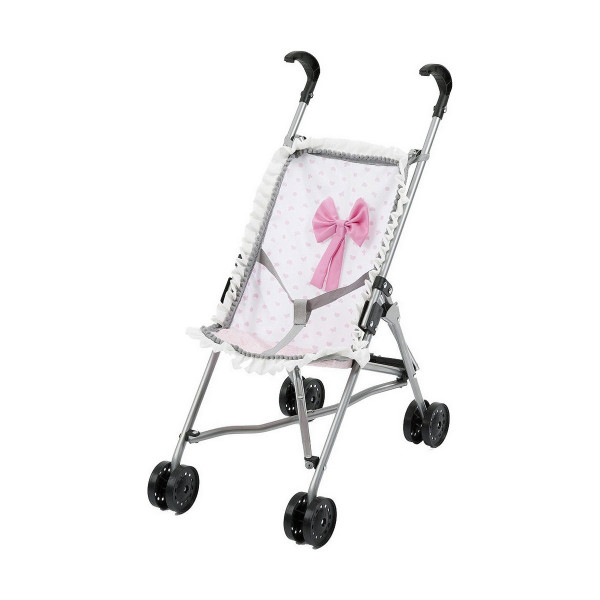 Silla para Muñecas Reig Paraguas Blanco Rosa Lunares