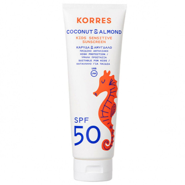 Kremas nuo saulės Korres Coconut & Al Kids 150 ml