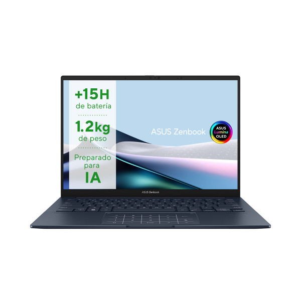 Nešiojamas kompiuteris Asus ZenBook 14 OLED UX3405MA-PP606W 14" 512 GB SSD Qwerty US Intel Core Ultra 7 155H 16 GB RAM