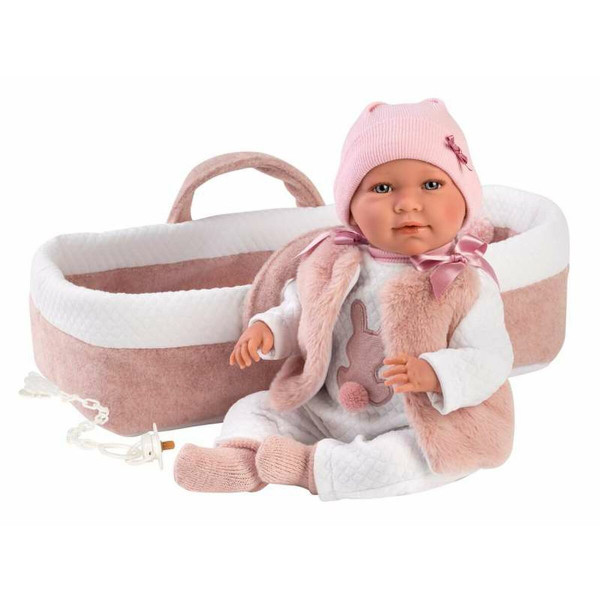 Babypuppe Llorens Mimi Rosa 40 cm Babytragetasche